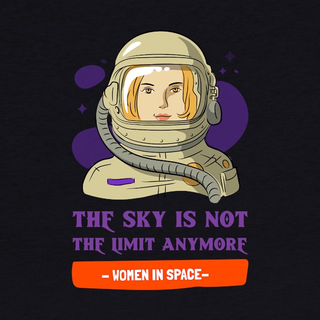 Female Astronaut Women in Space by TrendingNowTshirts